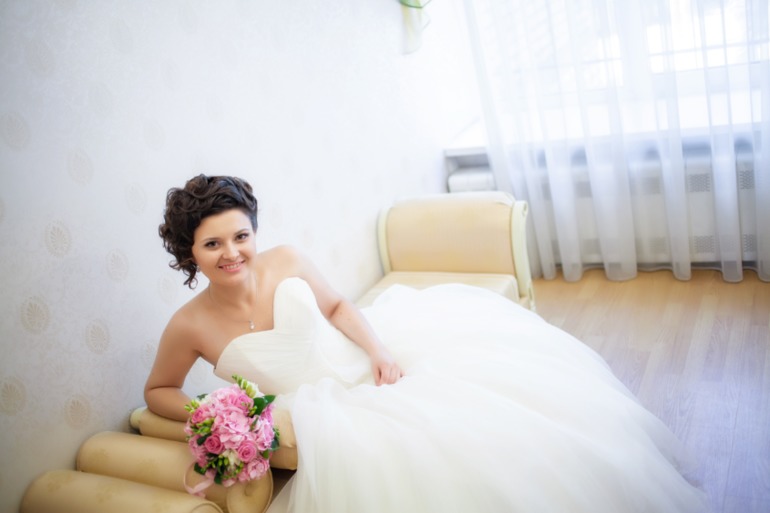 Летом свадьбу снимала ))