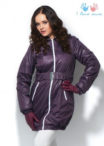 Продам демисезонную слингокуртку I love mum "вуаля" фиолет р. 46