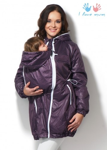Продам демисезонную слингокуртку I love mum "вуаля" фиолет р. 46