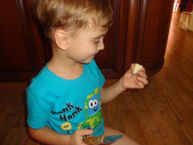 Первая почищенная картошка!