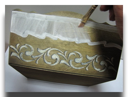 Имитация тонкой ткани, капрона. Поэтапный мастер-класс с фотографиями