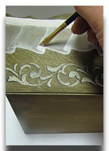 Имитация тонкой ткани, капрона. Поэтапный мастер-класс с фотографиями