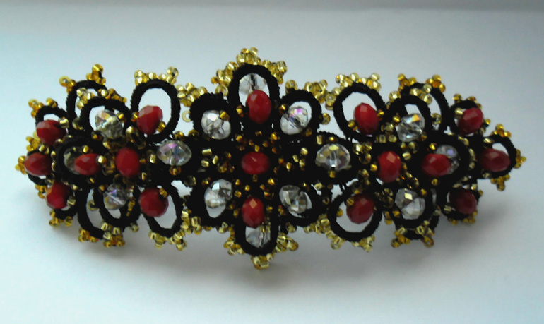 Плетёная заколка