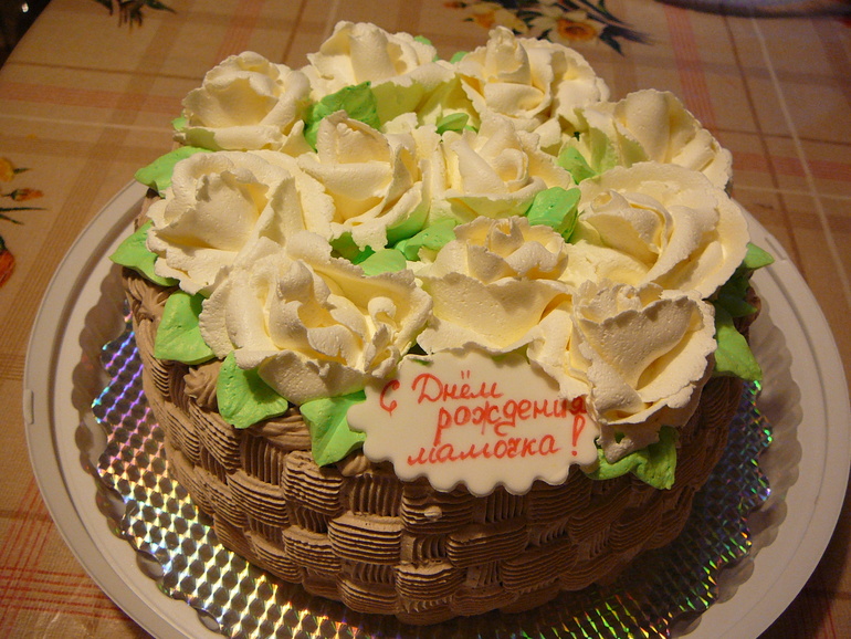 Корзинка с розами!!!