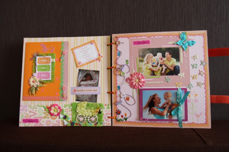 Альбом для дочки про первый год