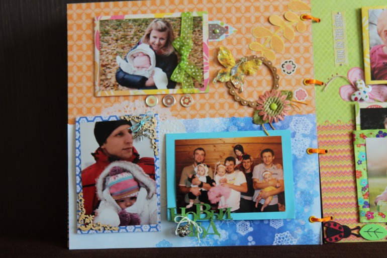 Альбом для дочки про первый год