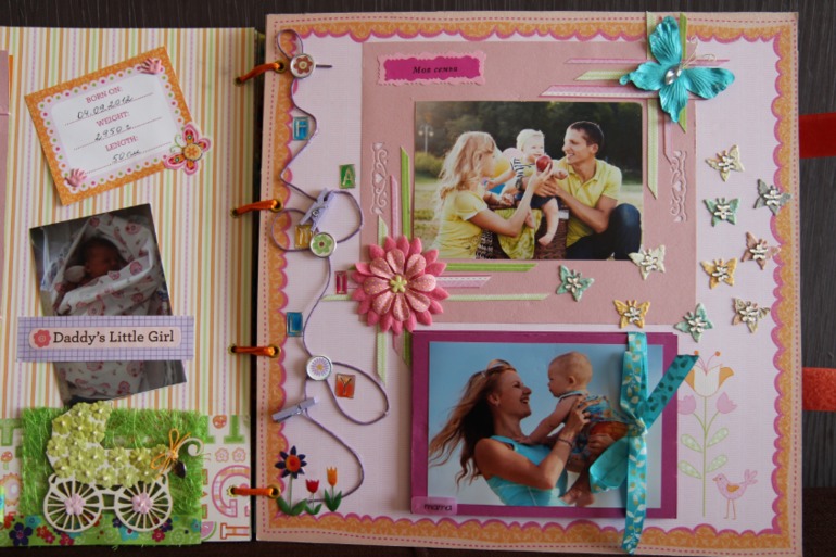 Альбом для дочки про первый год