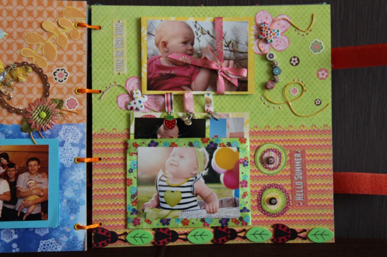 Альбом для дочки про первый год