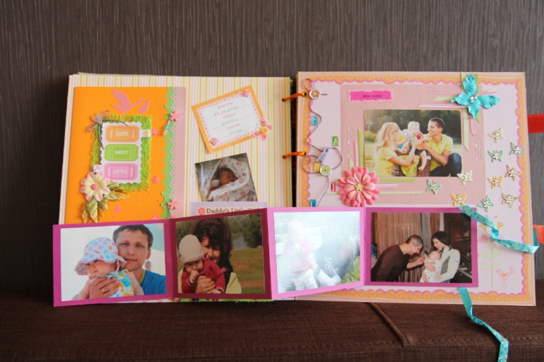 Альбом для дочки про первый год