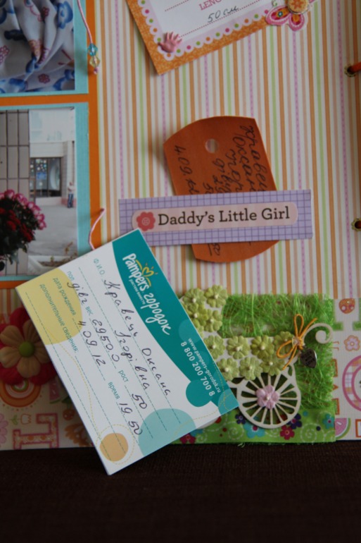 Альбом для дочки про первый год