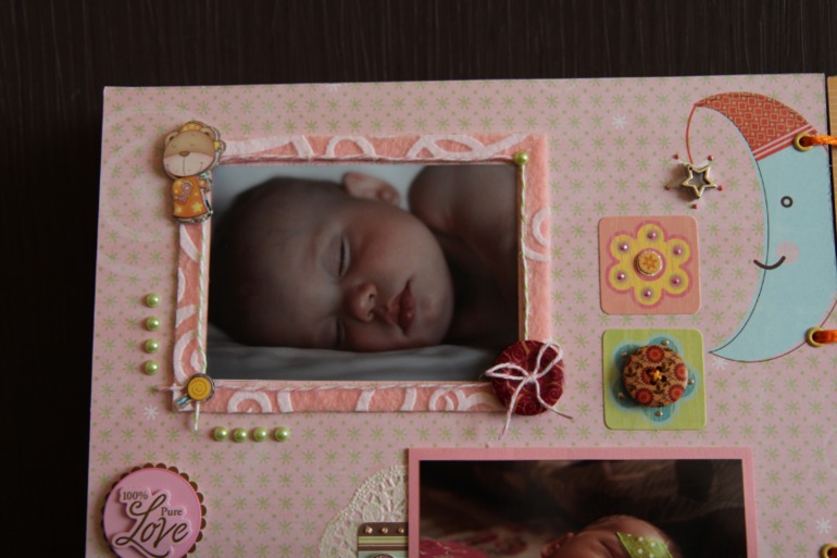 Альбом для дочки про первый год