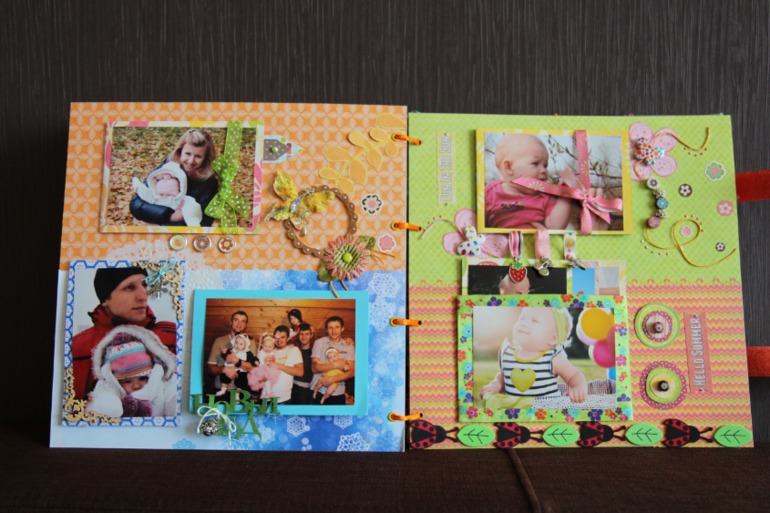 Альбом для дочки про первый год