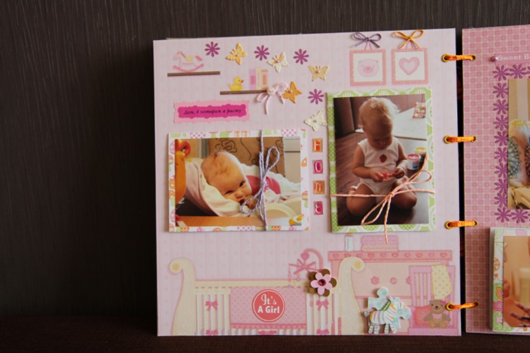 Альбом для дочки про первый год