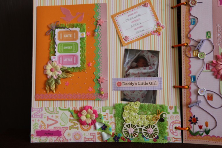 Альбом для дочки про первый год