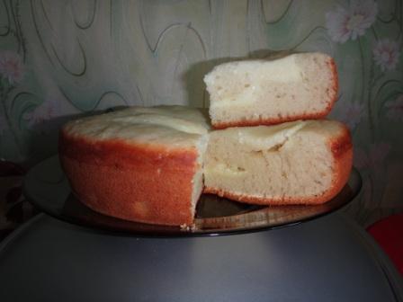 Пирог на кефире (сладкий).