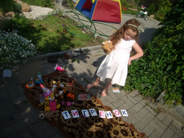 Лепим тигра, помогаем тигру, играем с тигром, кормим тигра..в общем изучаем ТИГРОВ