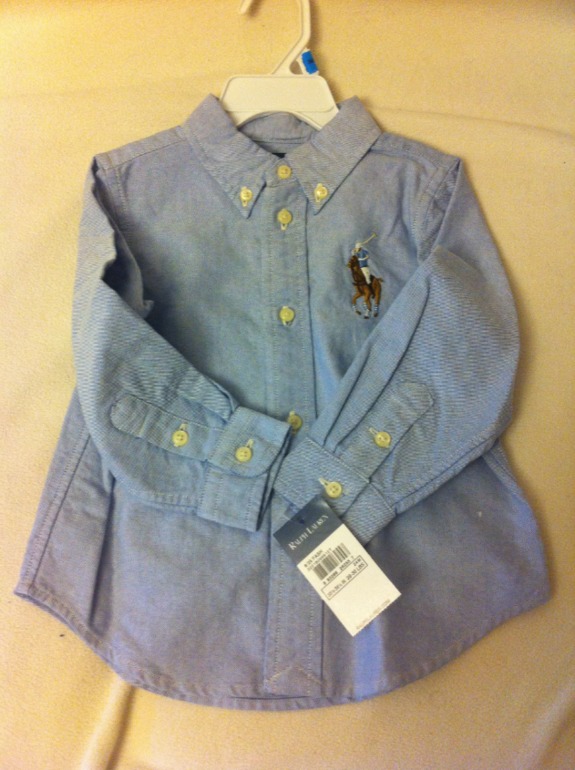 Рубашка Ralph Lauren-24 мес.,     Майорал, Steiff,Ferre, Galliano,Ferrari -проданы,  Мск
