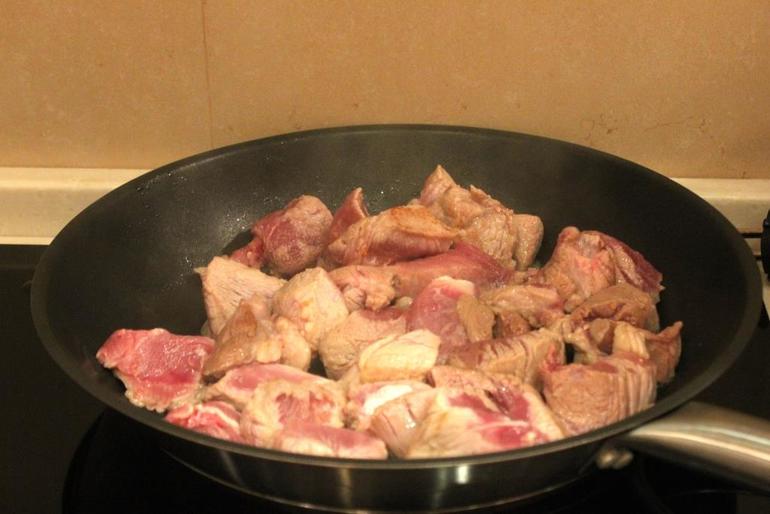 Свинина с овощами