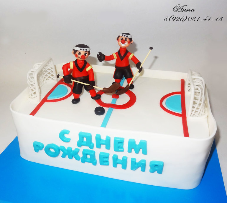 Торт "Хоккеисты"