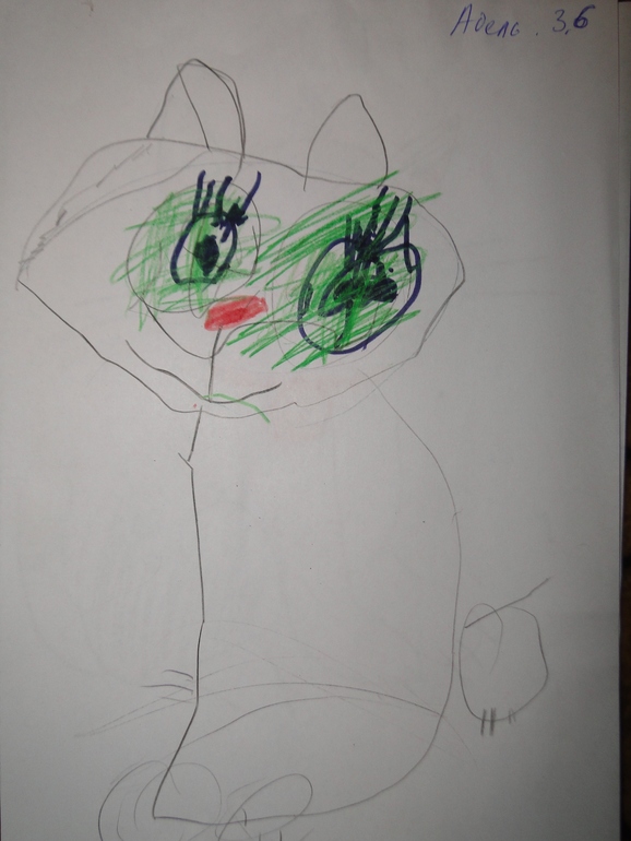 рисует, 3,6