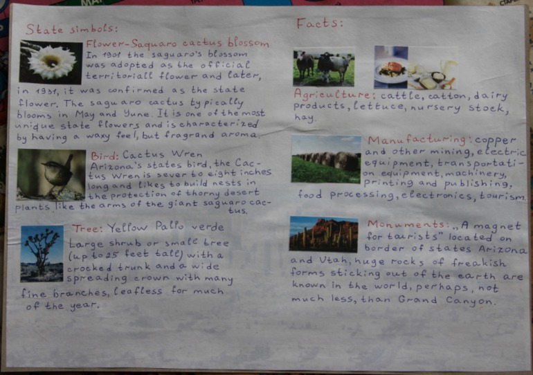 Творческие задания в школе. США.