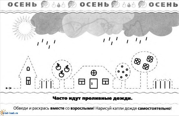 Материал для знакомства детей с временем года Осень