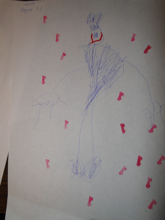 рисует, 3,6