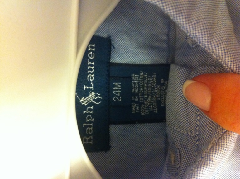 Рубашка Ralph Lauren-24 мес.,     Майорал, Steiff,Ferre, Galliano,Ferrari -проданы,  Мск