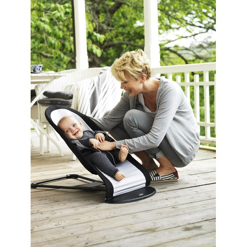НОВЫЙ шезлонг BabyBjorn Balance Silver/Black ОТЛИЧНАЯ ЦЕНА