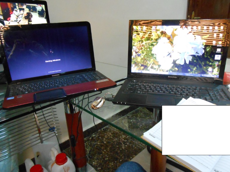 у мужа теперь тоже ноутбук