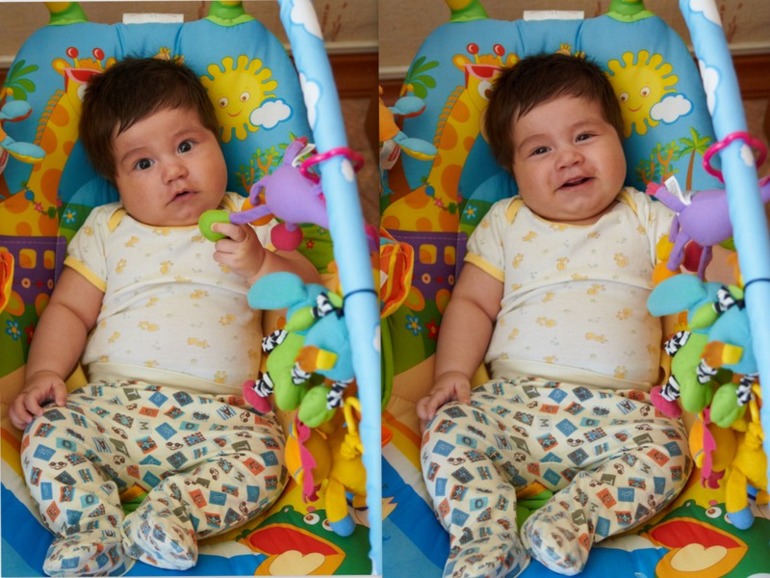 C рождения до полугода) как Сережка изменился)