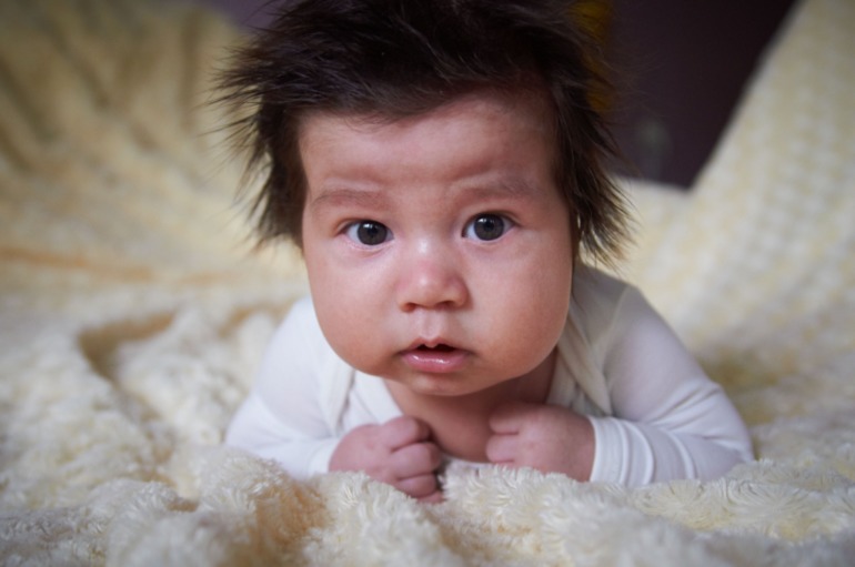 C рождения до полугода) как Сережка изменился)