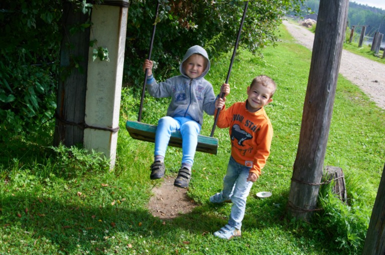 Отдых в деревне.