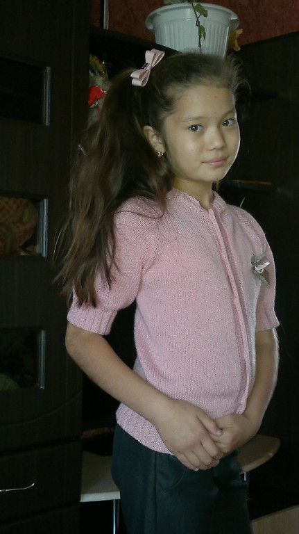 безшовная кофточка по мастерклассу Карины