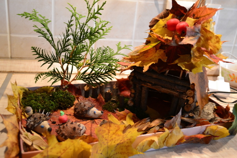 Первая в жизни поделка в садик.