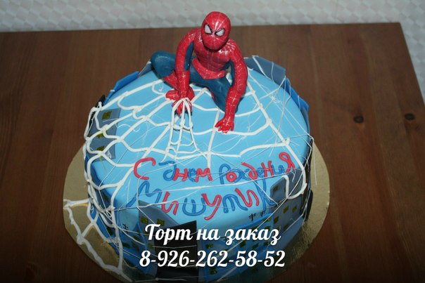 Торт человек паук
