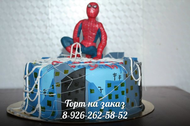 Торт человек паук
