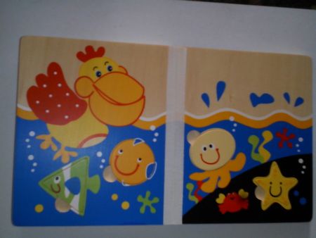 Книжки с деревянными пазлами