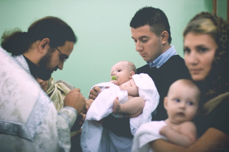 Таинство крещения Егора