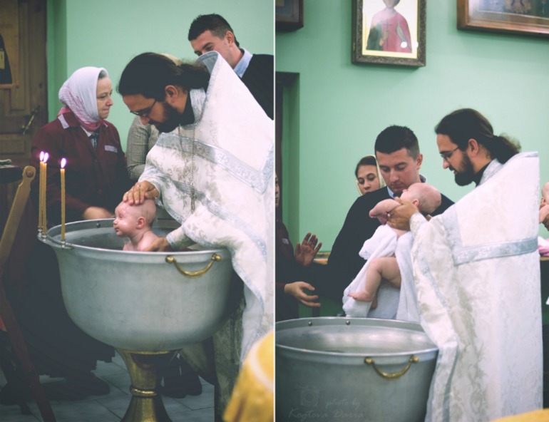 Таинство крещения Егора