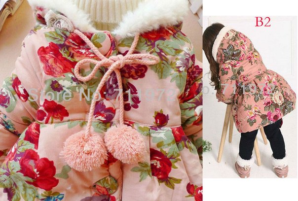 НОВОЕ Теплое пальто для девочки, рост 110 см. за 1000  руб.