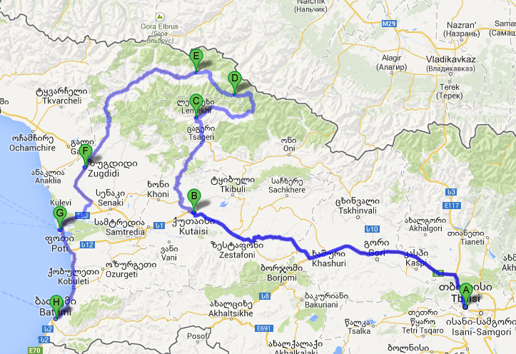 Сколько на машине до тбилиси. Тбилиси Батуми карта. Дорога от Тбилиси до Местии. От Тбилиси до Батуми. Местиа – Ушгули – Лентехи – Кутаиси на карте.