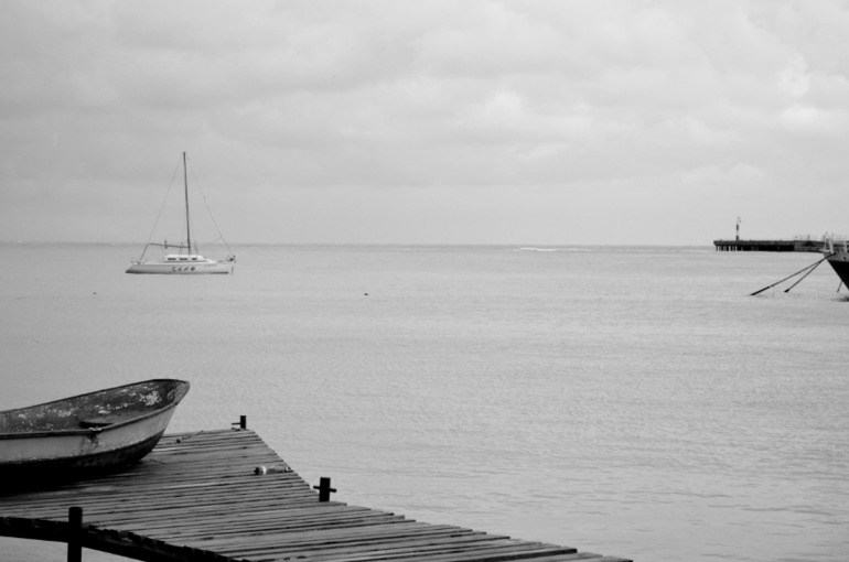 Евпатория.Набережная.На море шторм.