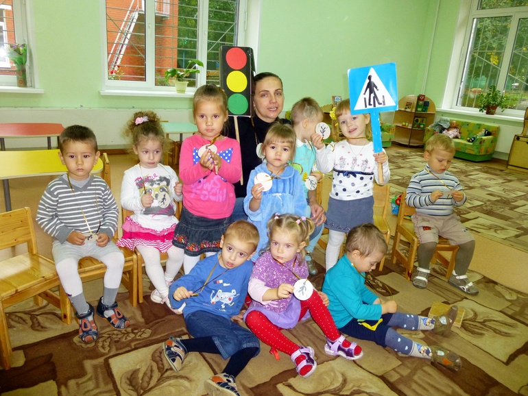 Первый открытый урок в садике.