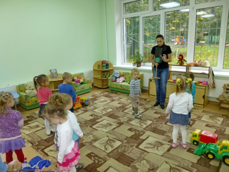 Первый открытый урок в садике.