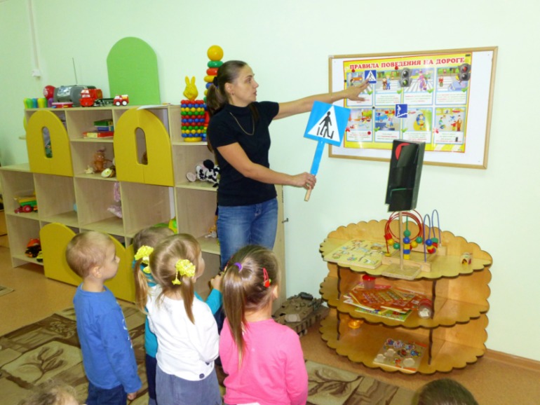 Первый открытый урок в садике.