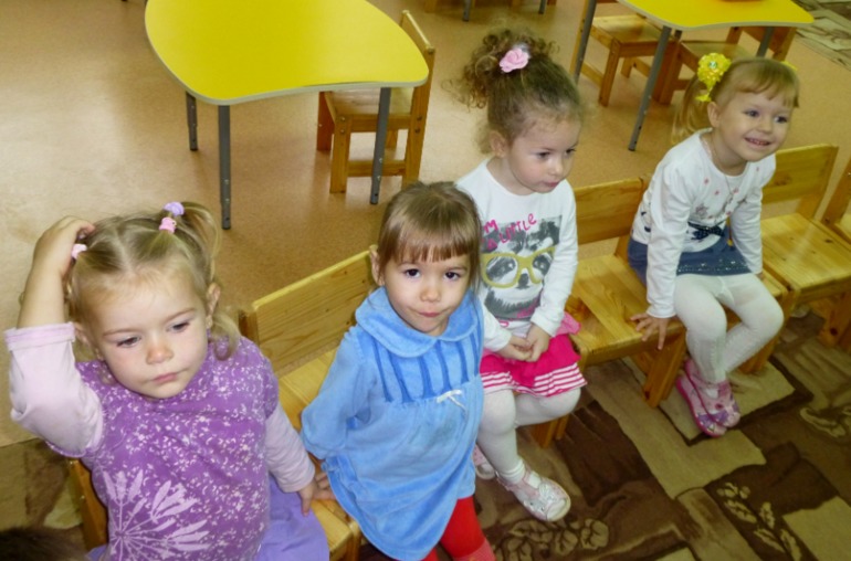 Первый открытый урок в садике.