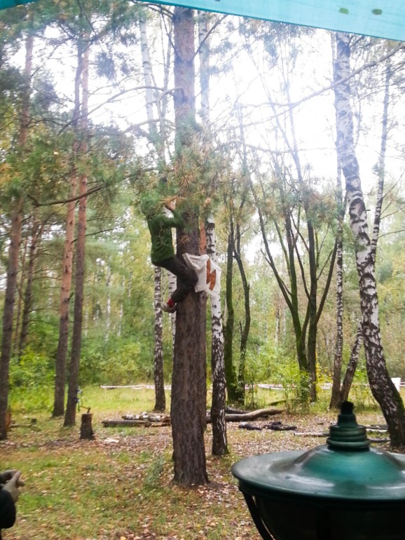 Осенний слет в дождливый день