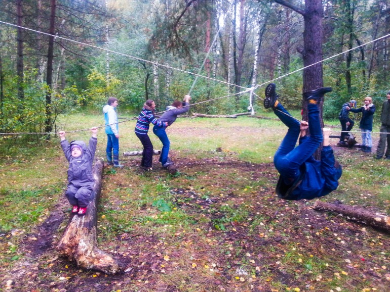 Осенний слет в дождливый день