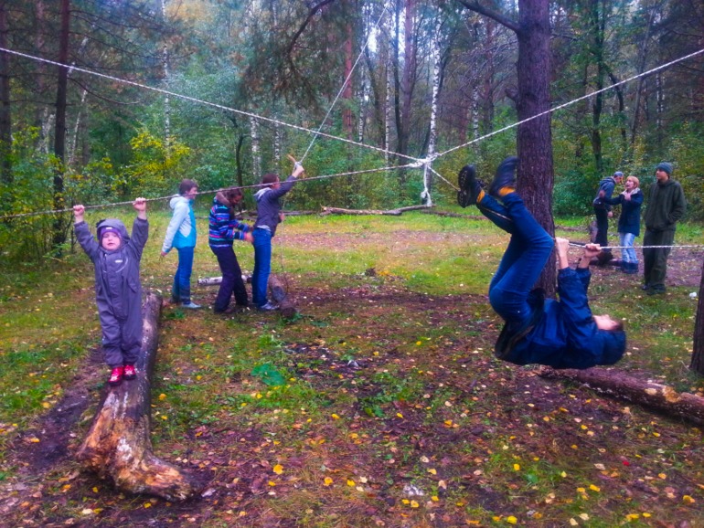 Осенний слет в дождливый день